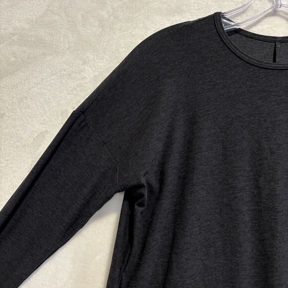 Beyond Yoga Women’s Size Small Draw the Line Tie Back Top Black Long Sleeve Tee - Picture 2 of 15